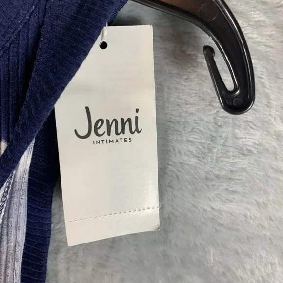 Jenni Women's Tank Top S Blue Tie Dye Stripes Pajamas PJs Lounge Crew Neck NWT‎ - Picture 3 of 9